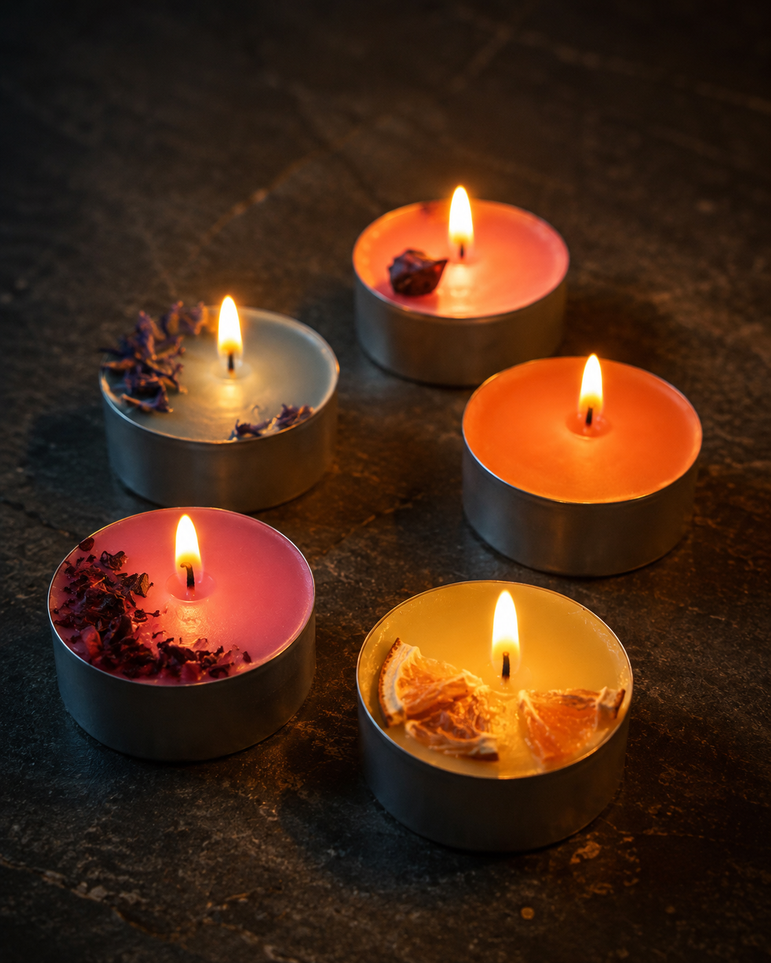 Set de 43 Velitas de Té Aromáticas