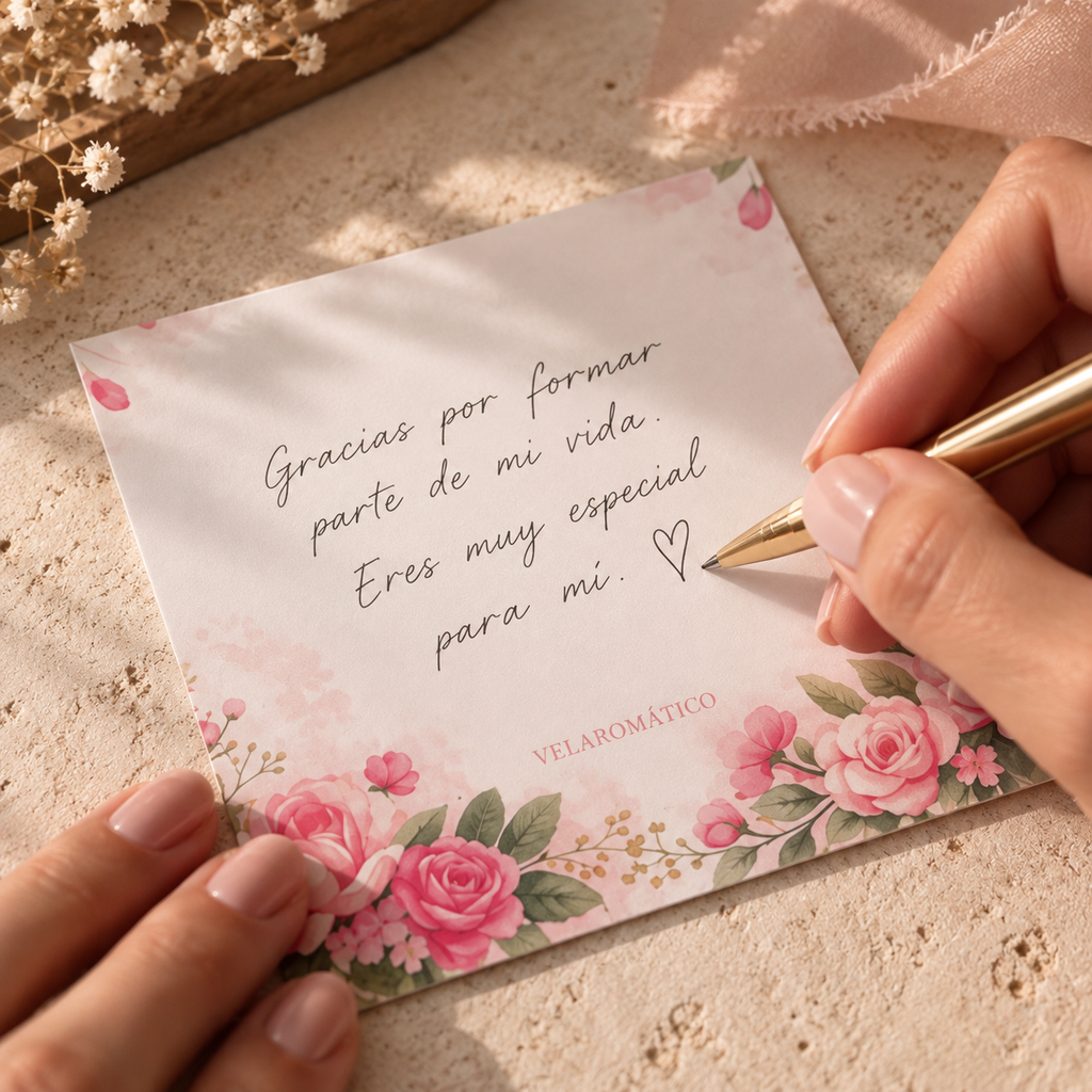 Vela Personalizada con Aroma a Vainilla