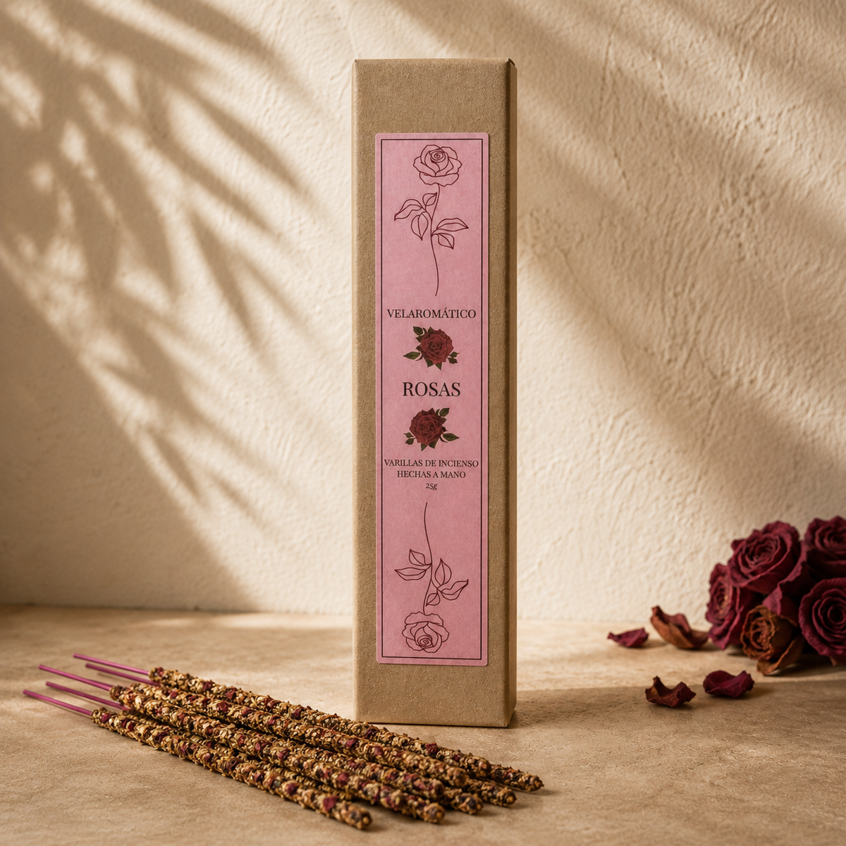 Varillas de incienso de Rosas · 25 g